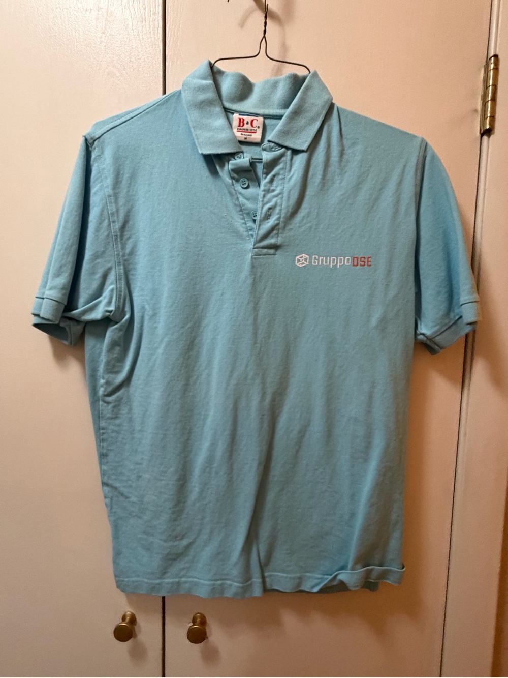 Men's Polo Shirt in Light Teal